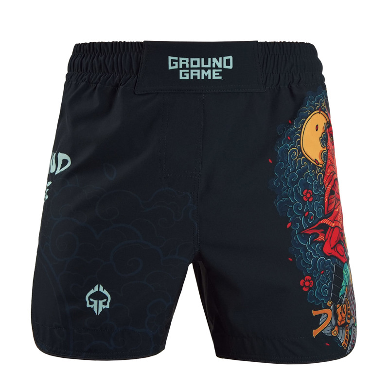 GROUNDGAME ashi garami FIGHTSHORTS - BLACK